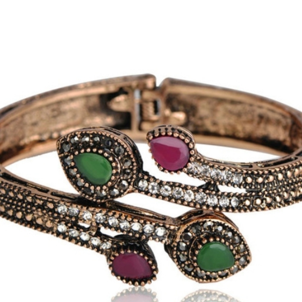 Turkish Emerald Topaz Bracelet bangle